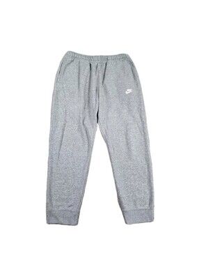 Nike Sportswear Mens Large Gray Fleece Joggers Workout Gym Athleisure Pants
